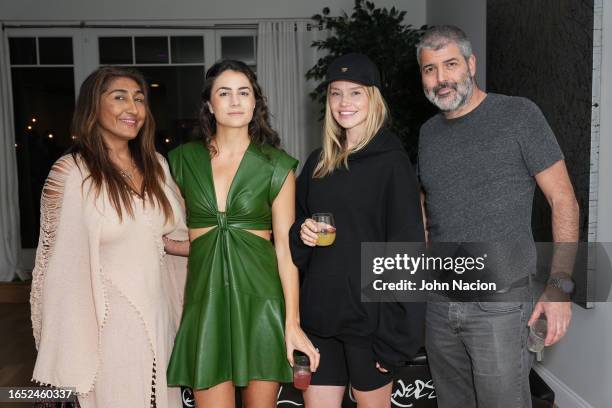 Sami Qureshi, Alyssa Esber, Mila Filatova and Jay Friedlander attend "An Evening With Dan The Automator & Good Luck Dry Cleaners" on August 31, 2023...