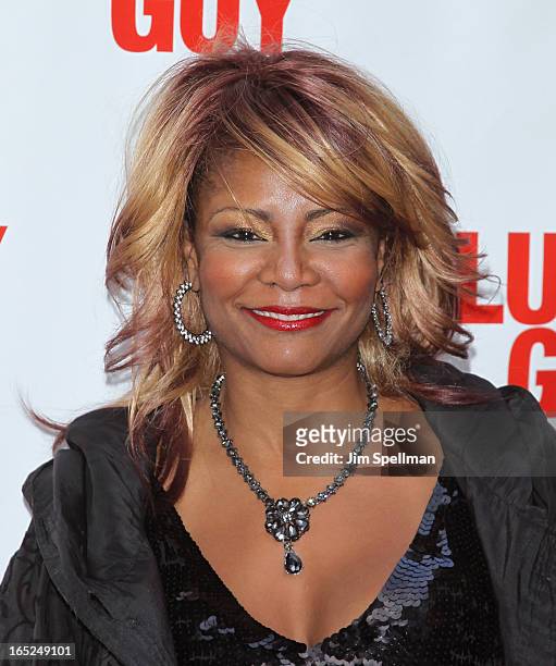 Actress Tonya Pinkins attends the "Lucky Guy" Broadway Opening Night - Arrivals & Curtain Call at The Broadhurst Theatre on April 1, 2013 in New York...