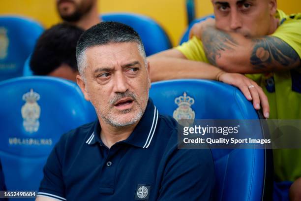Xavi Garcia Pimienta, head coach of UD Las Palmas during the LaLiga EA Sports match between UD Las Palmas and Real Sociedad at Estadio Gran Canaria...