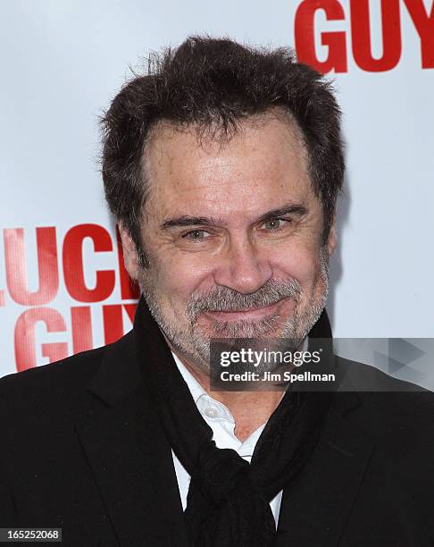 Dennis Miller attends the "Lucky Guy" Broadway Opening Night - Arrivals & Curtain Call at The Broadhurst Theatre on April 1, 2013 in New York City.