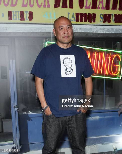 Dan the Automator attends "An Evening With Dan The Automator & Good Luck Dry Cleaners" on August 31, 2023 in New York City.