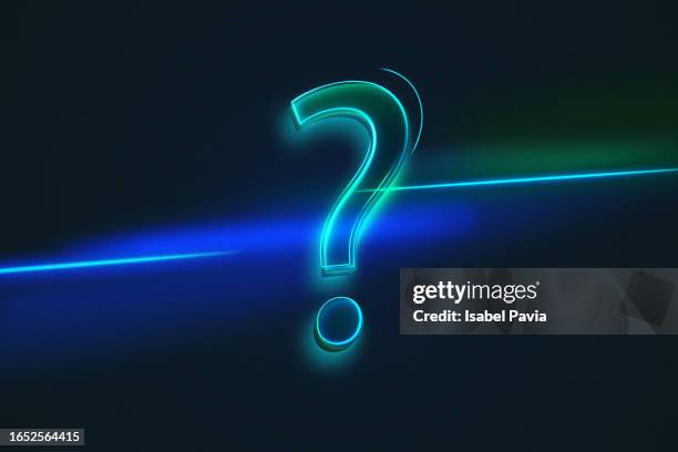 question mark in neon lights - q and a icon stock pictures, royalty-free photos & images