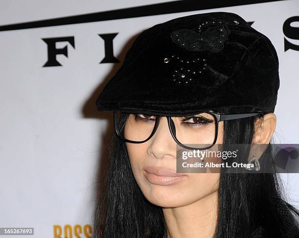 Actress Bai Ling arrives for the Los Angeles Premiere of "Stiches" held at Cinespace on April 1, 2013 in Los Angeles, California.