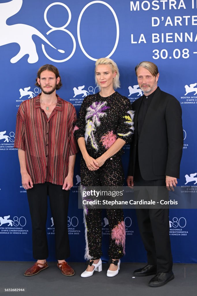 Simon Bennebjerg, Amanda Collin, and Mads Mikkelsen attend a... News