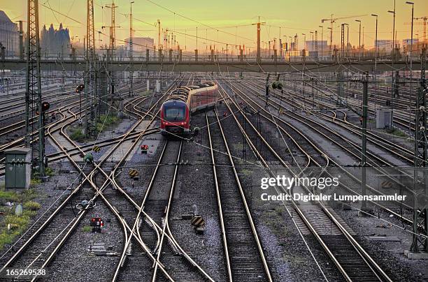 munich central station - germany train stock pictures, royalty-free photos & images