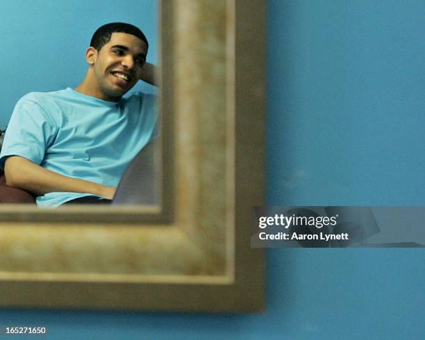 Aubrey Drake Graham at the Cut and Run Barber Shop on Danforth Ave, Sturday, June 10. Graham is an actor on the hit show Degrassi: The Next...