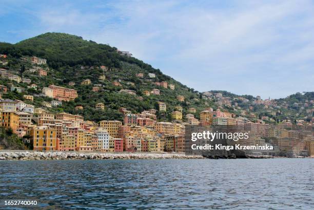 camogli, liguria, italy - camogli stock pictures, royalty-free photos & images