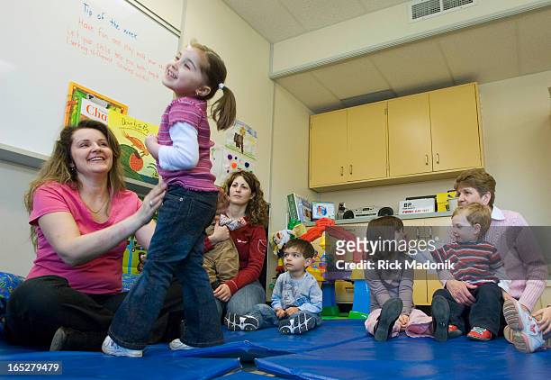 Class - 03/30/07 - BRAMPTON, ONTARIO - A class which combines ECE, daycare and social services for parents and children at St. John's Fisher Catholic...