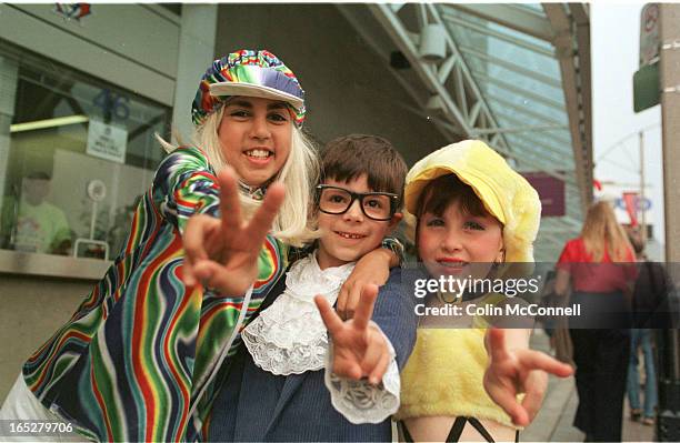 Ist pics are of gordie ash and his son aaron ash cutajar,2 dressed upas dr evil the three cute kids fans dressed up are l to r kim wright,13 dressed...