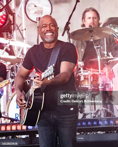 Darius Rucker performs on NBC's "Today" at Rockefeller Plaza on September 1, 2023 in New York City.