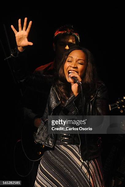 December 7, 2009 --Divine Brown performs at a tribute show for Jacksoul front man, Haydain Neale, at the Phoenix.