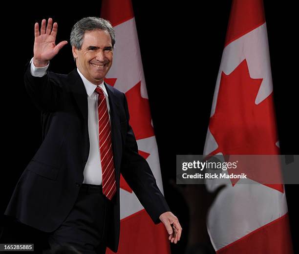 Liberal Leader Michael Ignatieff's arrives in the room at the Sheraton Centre in Toronto after election results roll in.