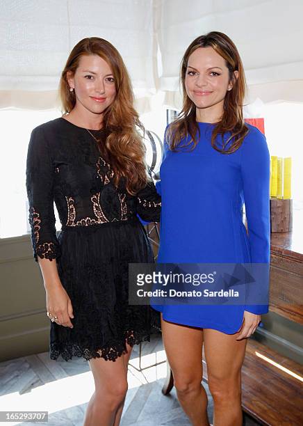 Director of Entertainment and PR of Jimmy Choo Sara Riff and Founder of Rodial Skincare Maria Hatzistefanis attend the Rodial 10th Anniversary...