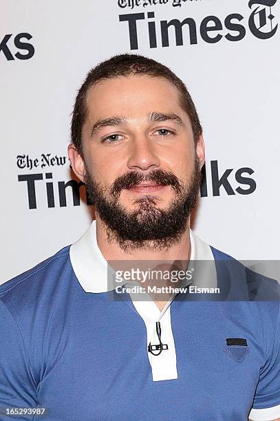 Actor Shia LaBeouf attends TimesTalks Presents: "The Company You Keep" at TheTimesCenter on April 2, 2013 in New York City.