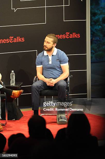 Shia LaBeouf attends the TimesTalks Presents: "The Company You Keep" at TheTimesCenter on April 2, 2013 in New York City.