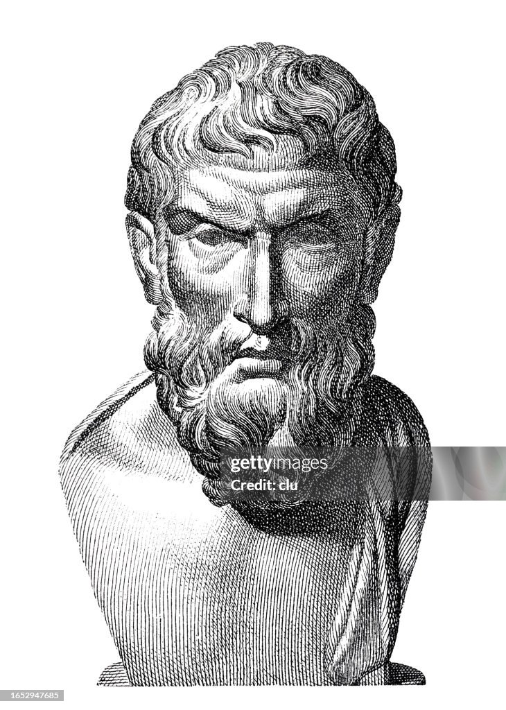 Epicurus bust