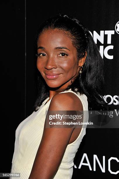 Genevieve Jones attends the premiere of Fox Searchlight Pictures' "Trance" hosted by The Cinema Society & Montblanc at SVA Theater on April 2, 2013...