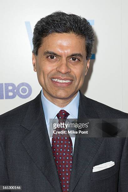 Fareed Zakaria attends the "Vice" premiere at Time Warner Center on April 2, 2013 in New York City.