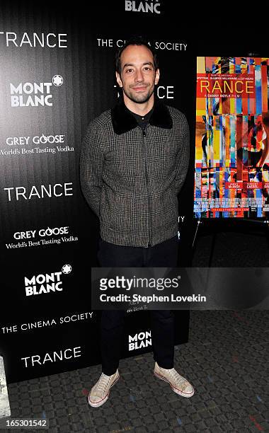 Albert Hammond, Jr attends the premiere of Fox Searchlight Pictures' "Trance" hosted by The Cinema Society & Montblanc at SVA Theater on April 2,...