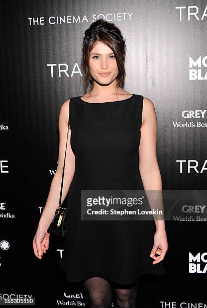 Actress Gemma Arterton attends the premiere of Fox Searchlight Pictures' "Trance" hosted by The Cinema Society & Montblanc at SVA Theater on April 2,...