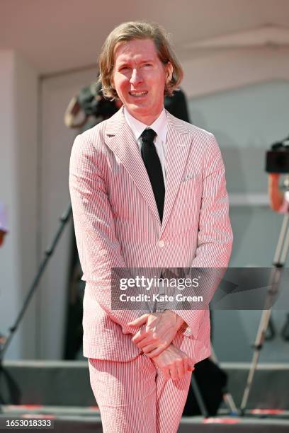 Wes Anderson attends a red carpet for the Netflix movie "The Wonderful Story Of Henry Sugar" at the 80th Venice International Film Festival on...
