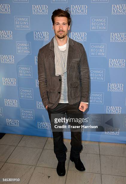 Actor Nick Zano attends the "Meditation In Education" Global Outreach Campaign at The Billy Wilder Theater at the Hammer Museum on April 2, 2013 in...