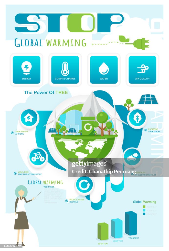 Infographic Example Environmental Issue Environmental Issues Vector Infographic Design Template Stock ...