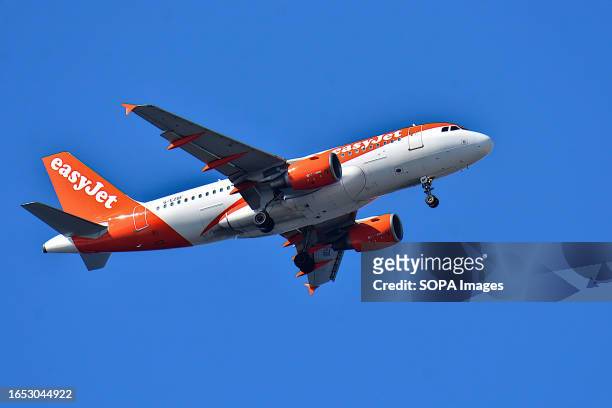 An Easyjet plane arrives at Marseille Provence Airport.