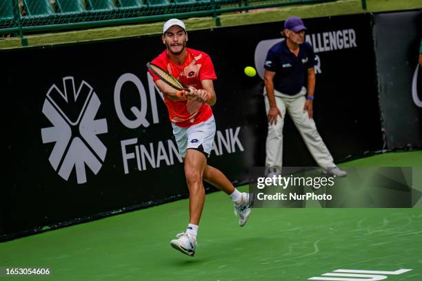 Yshai Oliel During the ATP Challenger Tour: QNB Finansbank Istanbul Challenger 75Th TED Open 7 September 2023 Istanbul/Turkey