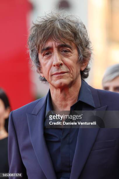 Sergio Rubini attends a red carpet for the movie "Felicità" at the 80th Venice International Film Festival on September 01, 2023 in Venice, Italy.