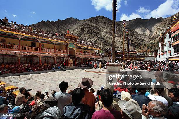 the hemis tse chu festival, ladakh - ladakh stock-fotos und bilder