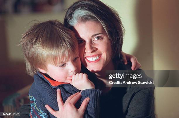 Pix of Avery Haines and her son Riley age 4