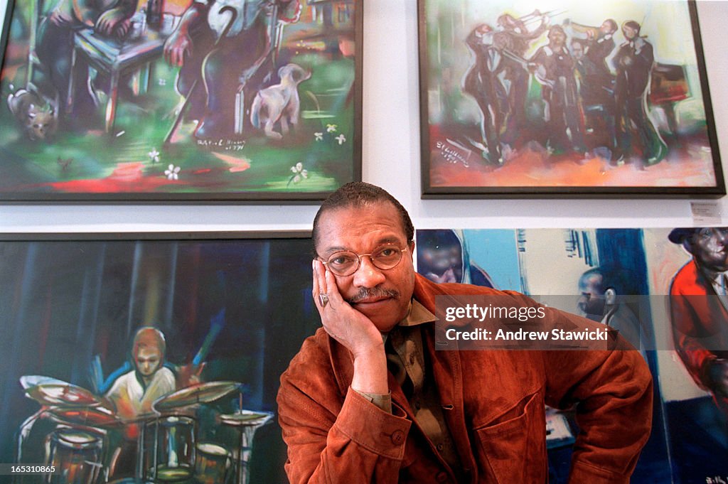 Pix of billy dee, the actor from the star wars movies, is in town for the opening of a show of his p