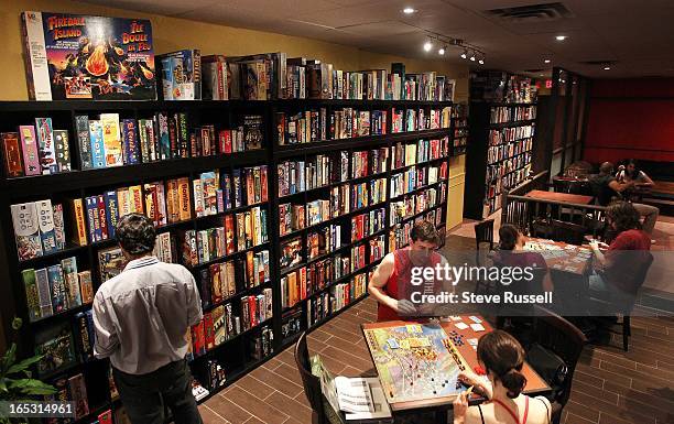 August 31, 2010 Snakes and Lattes, a pro board game, anti-internet cafe on Bloor Street West has 1500 games on site. In Toronto TORONTO STAR/STEVE...