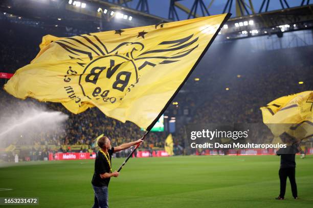 General view inside the stadium prior to the Bundesliga match between Borussia Dortmund and 1. FC Heidenheim 1846 at Signal Iduna Park on September...