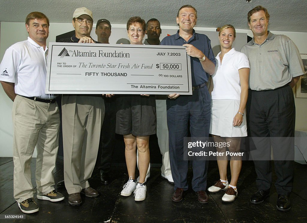 DIGITAL IMAGE-07/07/03-Altamira Charity Challenge, with Vijay Singh, Glen Hnatiuk, Craig Stadler, Pe