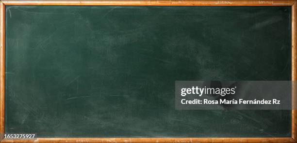 close-up of a blank blackboard  background. - board fotografías e imágenes de stock