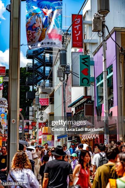 takeshita dori street, harajuky, tokyo, japan - cosplay stock pictures, royalty-free photos & images