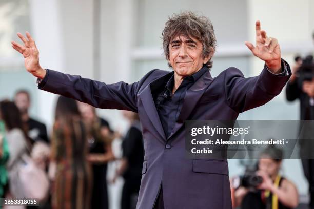 Sergio Rubini attends a red carpet for the movie "Felicità" at the 80th Venice International Film Festival on September 01, 2023 in Venice, Italy.