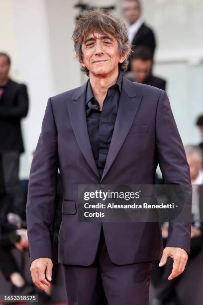 Sergio Rubini attends a red carpet for the movie "Felicità" at the 80th Venice International Film Festival on September 01, 2023 in Venice, Italy.