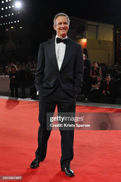 Alessandro Benetton attends a red carpet for the movie "Finalmente L'Alba" at the 80th Venice International Film Festival on September 01, 2023 in...