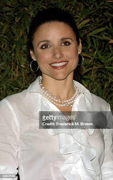 Actress Julia Louis Dreyfus attends the 12th Annual Environmental Media Awards at the Ebell of Los Angeles on November 20, 2002 in Los Angeles. The...