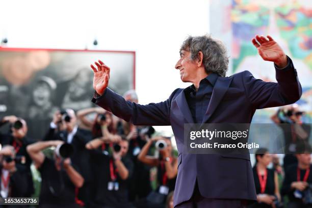 Sergio Rubini attends a red carpet for the movie "Felicità" at the 80th Venice International Film Festival on September 01, 2023 in Venice, Italy.