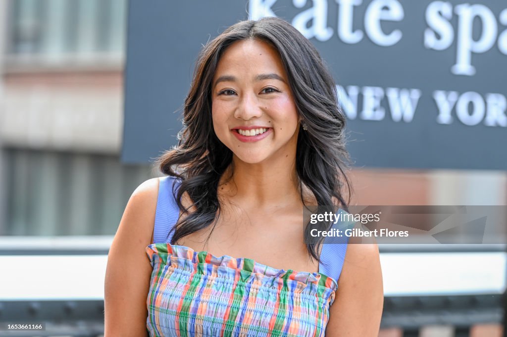 Spade Spring Flight Square Stephanie Hsu at the Kate Spade Spring 2024 Ready To Wear Runway Show ...