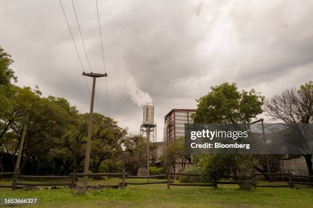 The Indunor SA tannin extraction facility in La Escondida, Chaco province, Argentina, on Wednesday, Sept. 6, 2023. The majority state-owned Chaco...