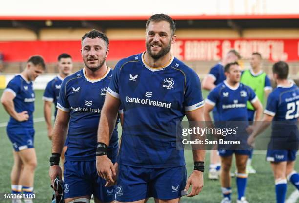 Cork , Ireland - 8 September 2023; Jason Jenkins of Leinster after his side's victory in the pre-season friendly match between Munster and Leinster...