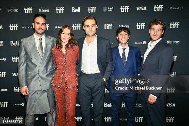 Aury Alby, Irina Starshenbaum, Douglas Booth, Raymond Shama and Rony Herman at the "Shoshana" screening at the 48th Annual Toronto International Film...