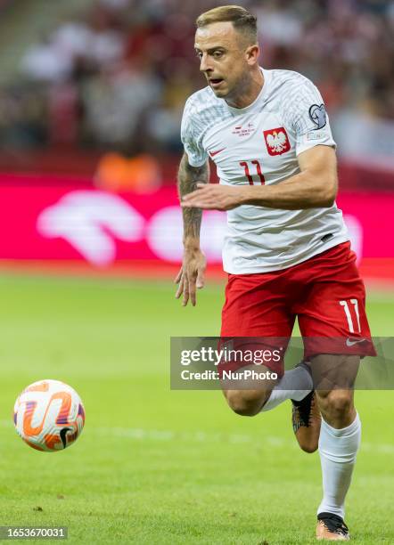 Kamil Grosicki during Poland vs Faroe Islands European EURO 2024 Qualifiers match, in Warsaw, Poland on September 7, 2023.
