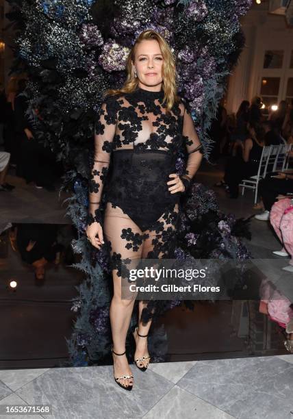 Alicia Silverstone at the Christian Siriano Spring 2024 Ready To Wear Fashion Show at the Pierre Hotel on September 8, 2023 in New York, New York.