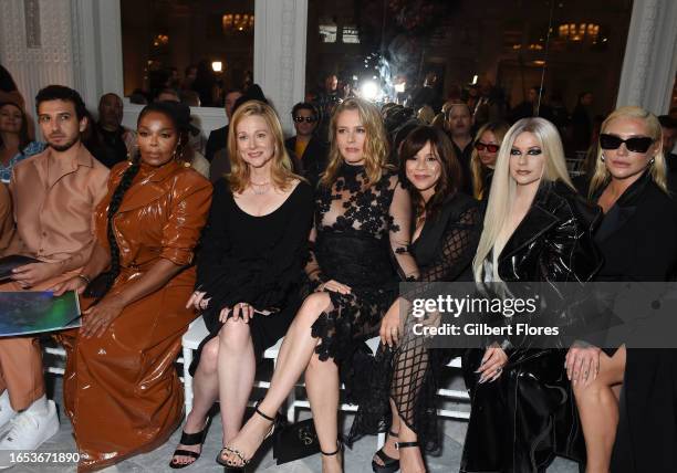 Janet Jackson, Laura Linney, Alicia Silverstone, Rosie Perez, Avril Lavigne and Kesha at the Christian Siriano Spring 2024 Ready To Wear Fashion Show...